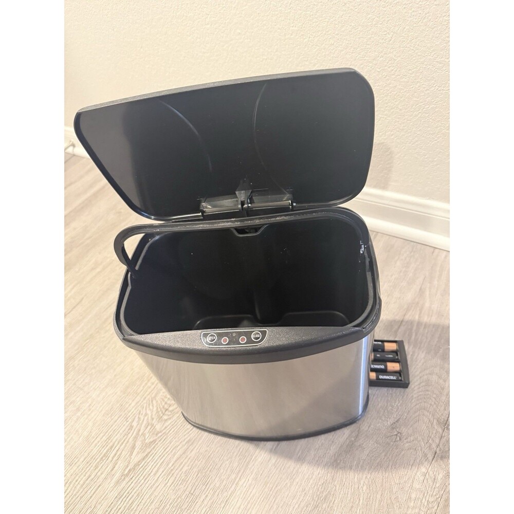 Stainless Steel 6 Gallon Kitchen Trash Can with Motion Sensor Lid